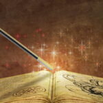 3d render of a magic book